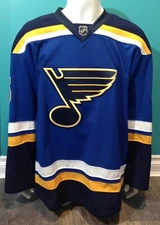 Robby Fabbri 2016 Game Worn Blues Home Reebok Jersey Set 3 Size 54 Rookie Season