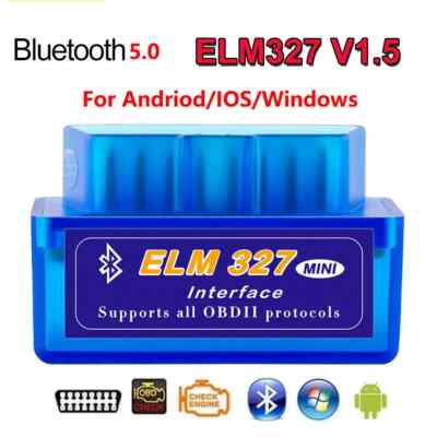 Super Mini ELM327 Bluetooth V1.5 Auto OBD2 Diagnosegerät Scanner Zum Android IOS