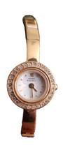 Anne Klein Watch, Small with Diamond Bezel
