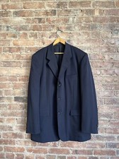 Yohji Yamamoto Costume D Homme Men's Jacket, Size 5, Blue 100 Wool, Japan
