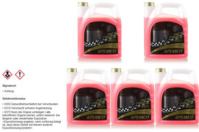 25L Pemco Kühlerfrostschutz Typ G12 Kühlmittel Antifreeze 912 rot PM0912-5