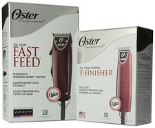 Oster Fast Feed Clipper T-Finisher Trimmer Combo Set Professional Barber Kit