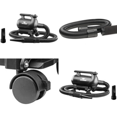 XPOWER Black High-Power Portable Car Blower Dry Heater Set Fan Blow Away Snow EU