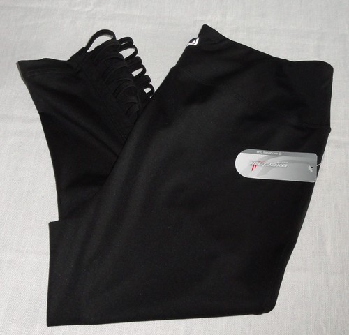 NWT Exertek Capri Pants ~ Womens 2X ~ Black Stretch Workout - Picture 12 of 12