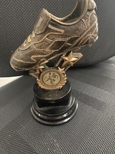 Football Trophy Of Boot & Ball 