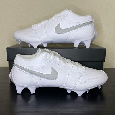 NEW Air Jordan 1 Low TD 'Grey Fog' Football Cleats Men's NEW Air Jordan 1 Low TD 'Grey Fog' Football Cleats Men's