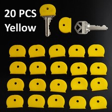 20x Key Id Caps Rubber Identifier Top Cover Topper Ring Hat Shape - Yellow Color 20x Key Id Caps Rubber Identifier Top Cover Topper Ring Hat Shape - Yellow Color