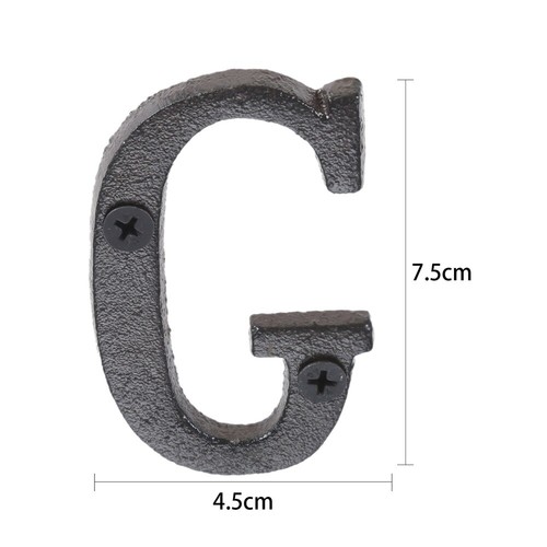 1pc Gate Door Mailbox Alphabet Letters Numbers Sign Address Name Plaque Iron - Picture 34 of 160