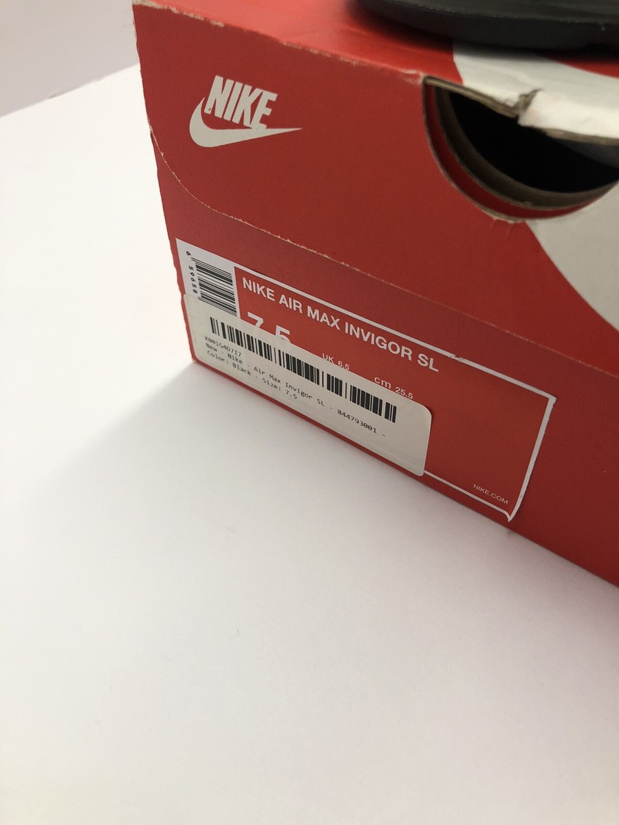 Nike Air Max SL Invigor Black Black Sole Size US 7.5 Mens | eBay display picture 3