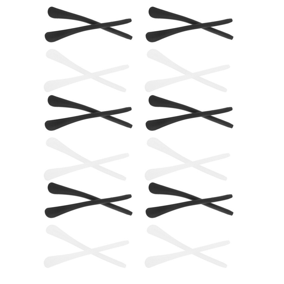 12 Pairs Eyeglass End Cover Glasses Antislip Silicone Ear Sock Eyewear