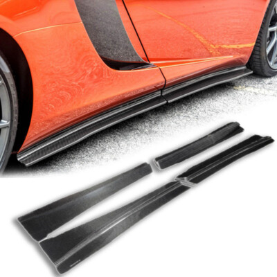 carbon fiber R style side skirt For McLaren 12c-mp4 modified and upgraded 650s 