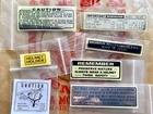 HONDA CG125 DECAL STICKER MARK CAUTION SET