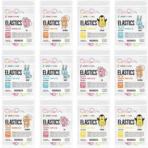 Assorted Colors Latex Elastic Rubber Bands for Orthodontic Dental Braces Teeth