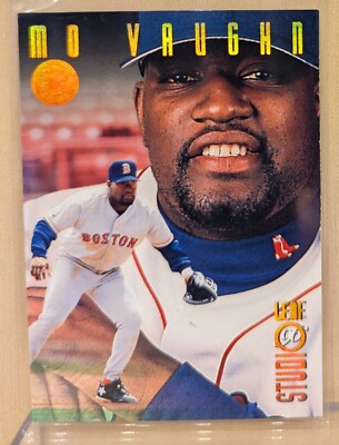 1996 Leaf Studio BRONZE PRESS PROOF #104 Mo Vaughn Red Sox RARE PARALLEL /2000