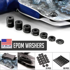 Holster Making Washers - EPDM Rubber - Black - Select Size and Quantity Below