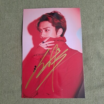 EXO SEHUN Oh Se Hun Autographed Signed Photo Autographs LOVE SHOT