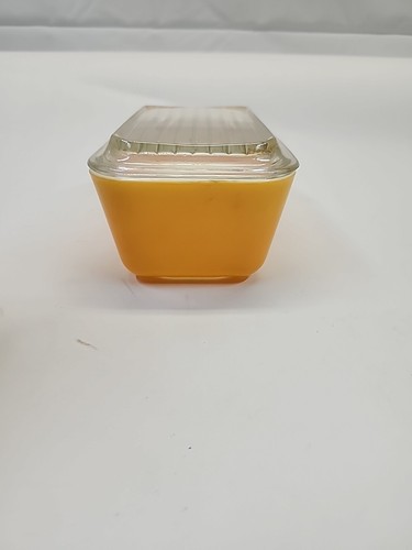 Pyrex 0502 1.5pt Refigerator Dish With Ribbed Lid 502-c ORANGE Color Vintage - Picture 2 of 10