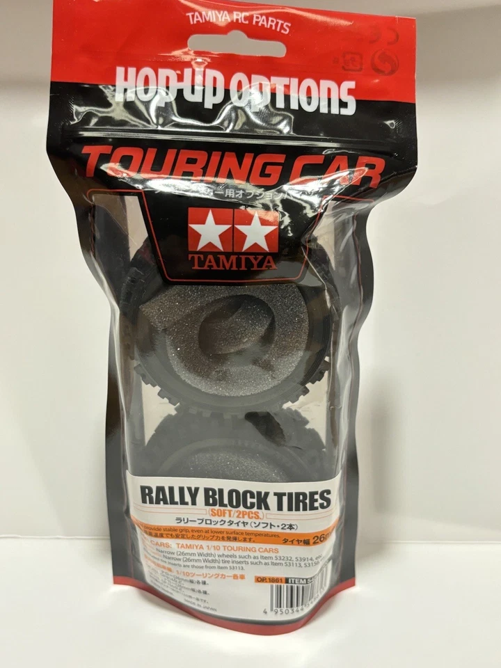 TAMIYA GOMME RALLY SOFT PER RC AUTO Scala 1:10 PEZZI 2 ART 54861 - Immagine 2 di 4