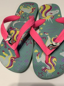 havaianas unicorn flip flops