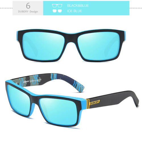 DUBERY Occhiali da Sole Polarizzati Uomo Sport Guida Pesca UV400 Paralume Occhiali Unisex - Foto 12 di 14