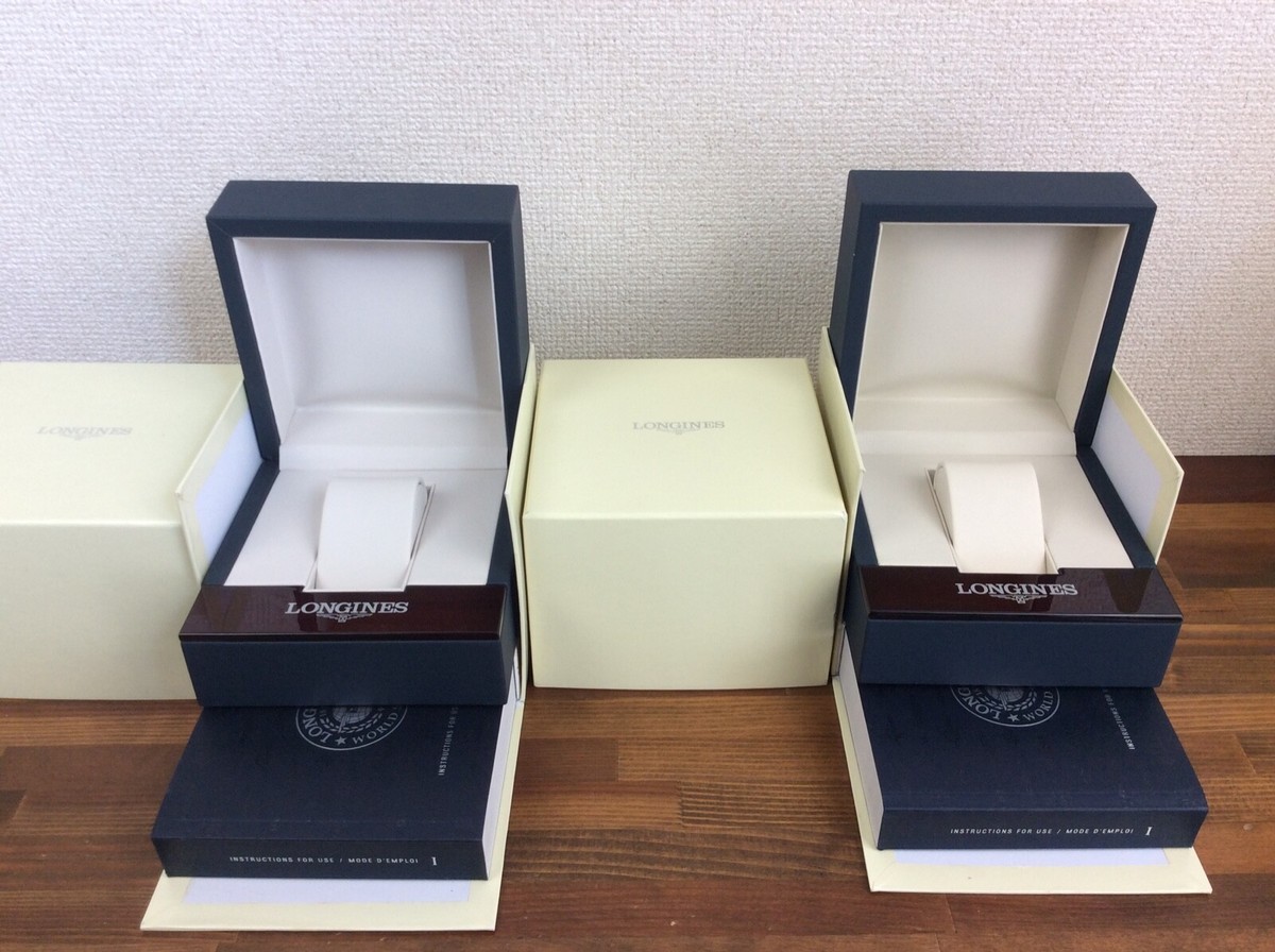 Longines Watch box + Instructions Book set of 2 | eBay