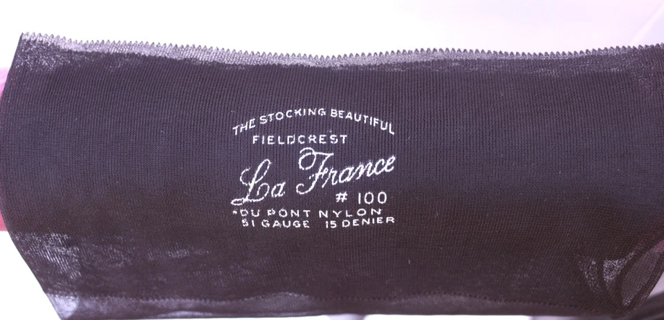 Винтажные ретро нейлоновые чулки кубинские Sassy La France #100 со швом чулочно-носочные изделия рассвет размер 9 новые в коробке - Изображение 2 из 4