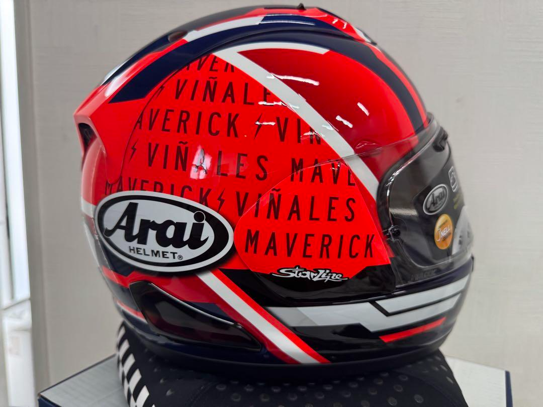 Arai Rx7x maverick GP5 59 60 cm L size helmet New Japan Good Arai Rx7x maverick GP5 59 60 cm L size helmet New Japan Good