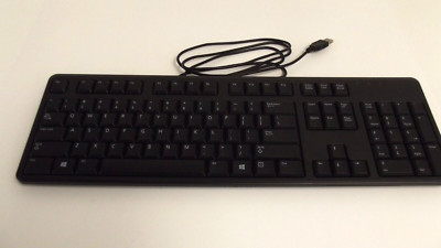 Dell Genuine 0DJ454 04G481 KB212-B Full Size USB Wired Keyboard USA Black 70-5