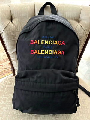 直営店‐BALENCIAGA‐ Explorer バッグパック ホワイト の ウィメンズ Explorer バックパック スニーカー