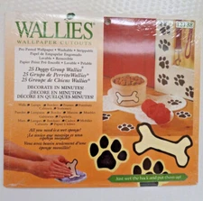 Doggy Paws Bones Dog Paw Bone Puppy Dogs Wallies Wall Cuts Border Decals Sticker