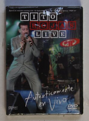 Tito Rojas Live: Autenticamente En Vivo US DVD 2003 Sealed! Latin Salsa