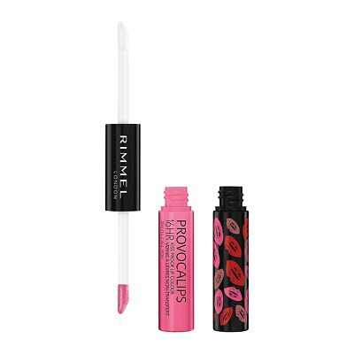 (2 Pack) NEW Rimmel Provocalips 16 Hour Kissproof Lipstick I'll Call You 0.14 Oz