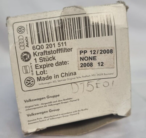 VW POLO BEETLE AUDI A2 1.4 PETROL FUEL FILTER WITH PRESSURE REGULATOR 6Q0201511 - Picture 2 of 2