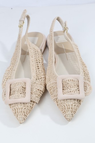 Chaussures plates Dolce Vita crème macramé pauley bout pointu taille 10
