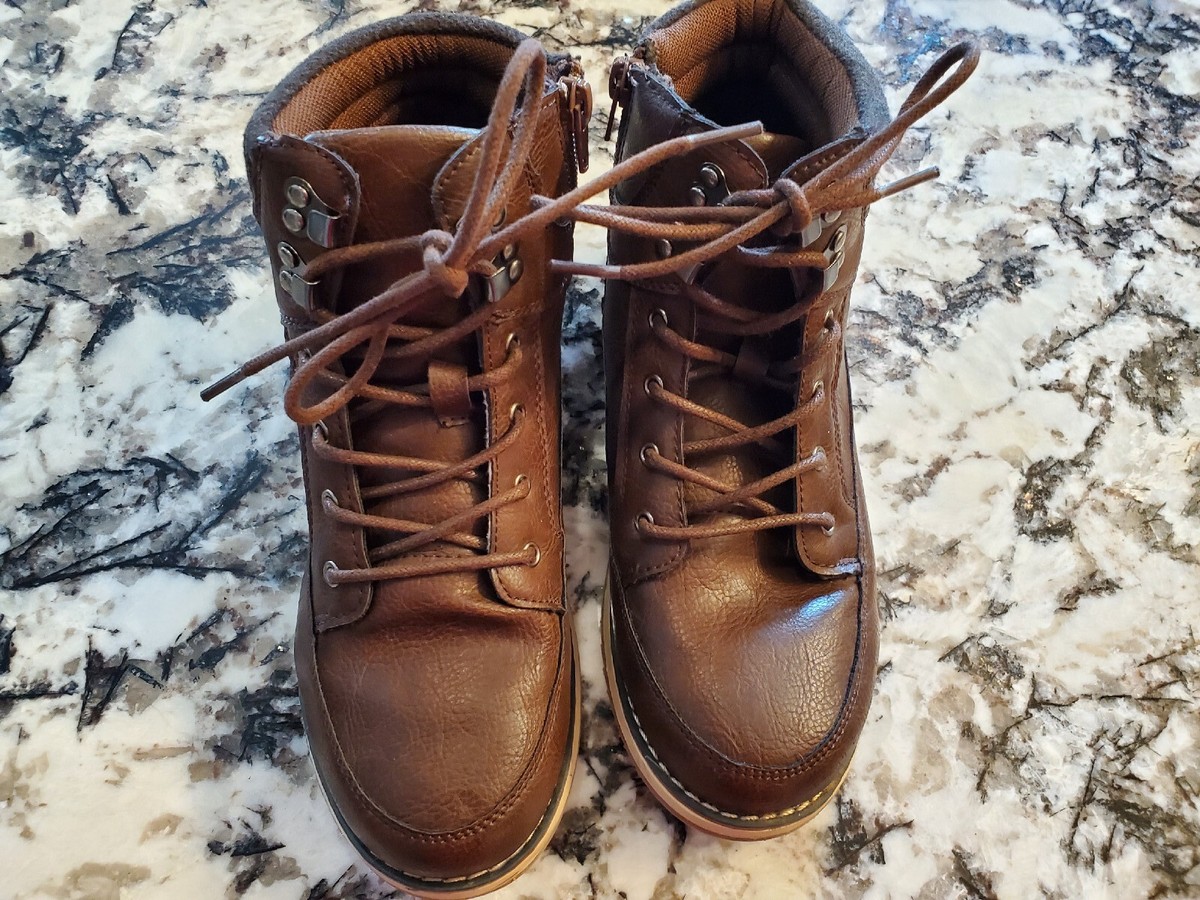 Steve Madden Bracerr Boots Kids Lace-Up Side Zip Size 4 | eBay display picture 2