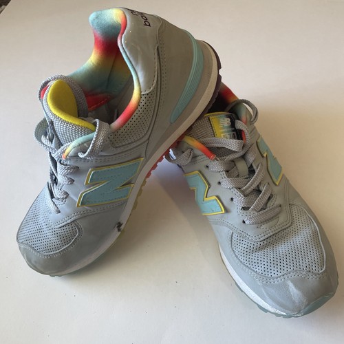 NEW BALANCE 574 Kids 6 Sneakers Gray W 