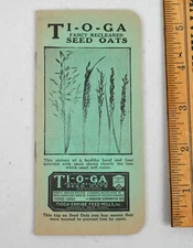 1933 Tioga Empire Feed Mills Seed Oats Memo Book Notebook Waverly NY 