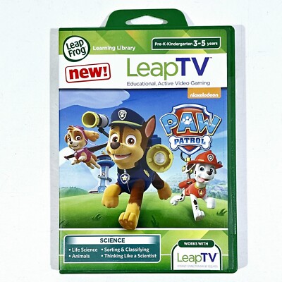Leap Frog TV Game PAW PATROL Neu! Kindergarten Life Science Animals Sorting