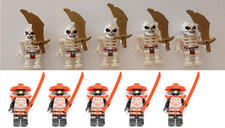10 Lego Ninjago Armee Skelett Skulkin Steinschwertkämpfer Figuren Waffen Figur 