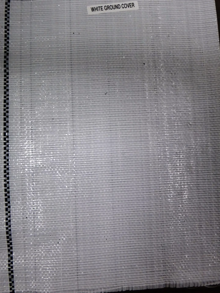 Cubierta de suelo tejida blanca DeWitt 12 pies x 300 pies plegada!!!!!!!!!! Foto 2 de 3