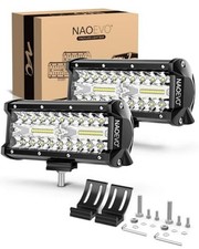 7 Inch LED Light Bar, 240W 24,000LM LED Pods/Off Road/Fog/Driving Lights White