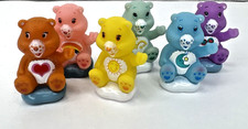Set of 6 Vintage Care Bears On Clouds TCFC 1.75  PVC Cake Topper Figures