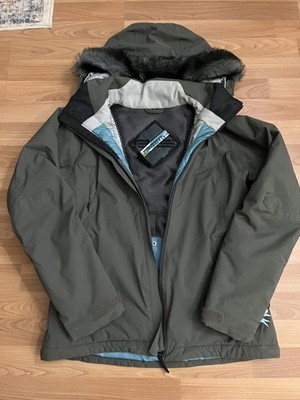 Rossignol Jacket Women's Size S Ski Snowboard Green Parka Jacket Relaxed Fit