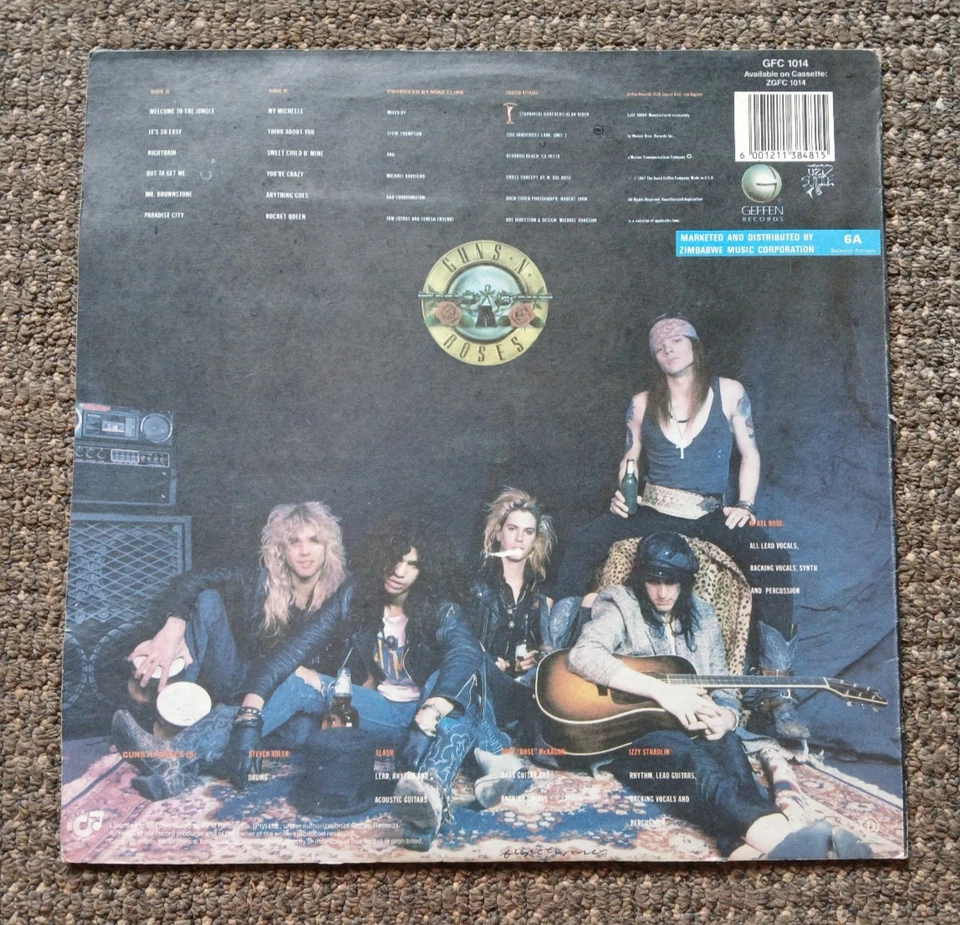 Guns N' Roses SUPERB RARE Zimbabwe Press, Appetite, Maiden Sabbath Metallica Dio - Image 2 of 4