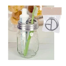 Mason Jar Toothbrush Holder Lid