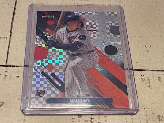 2025 Topps Finest Matt Shaw Common Checkerboard Cubs #85