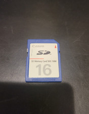 Canon SDC-16M SD Memory Card 16 MB Tested MINT