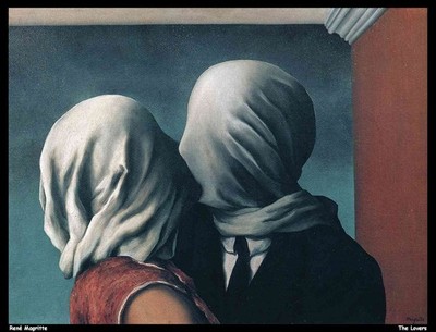 Ren Magritte die Liebenden 2 O 1 Kunstdruck Poster Wanddeko elegantes Design Symboli