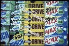 Ajax Laundry Detergent Punch Drive Collage Grocery Store 35mm Slide 1970s