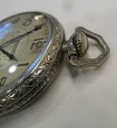 Deco Antique Elgin 15J Pocket Watch Grade 315 Size 12 O/F Wadsworth Case 4 Parts